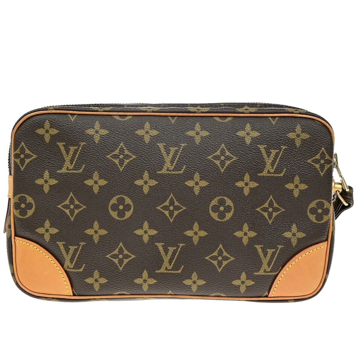 LOUIS VUITTON Marly Dragonne GM Clutch Hand Bag Monogram Brown M51825 87ED680