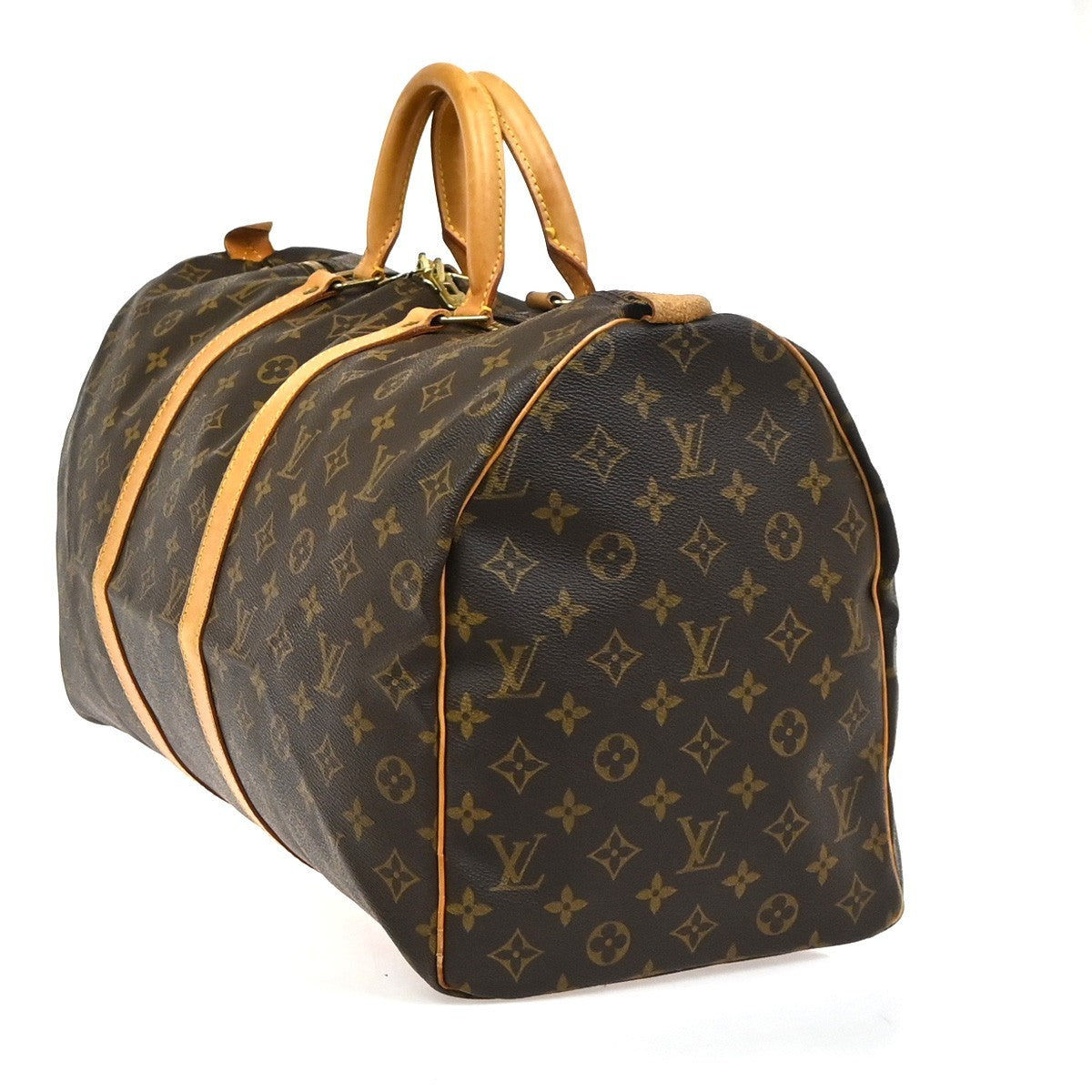 1.Live LOUIS VUITTON Keepall 50 Travel Hand Bag Monogram Leather M41426 16YH913