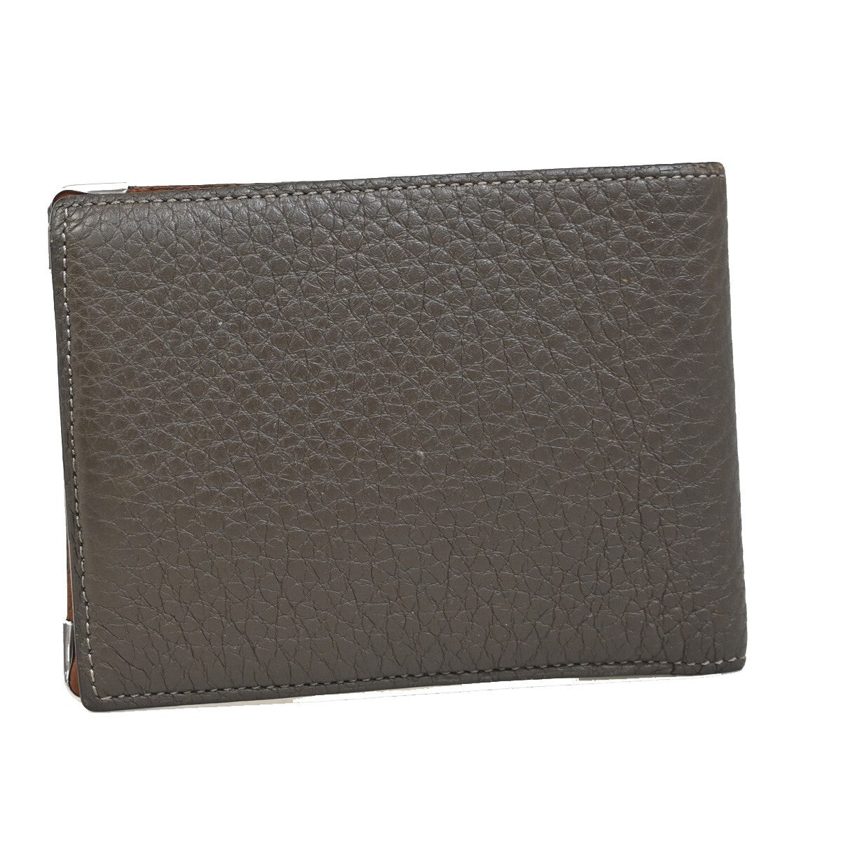 Must De Cartier 2C Logo Bifold Compact Wallet Leather Brown SHW 01EE270