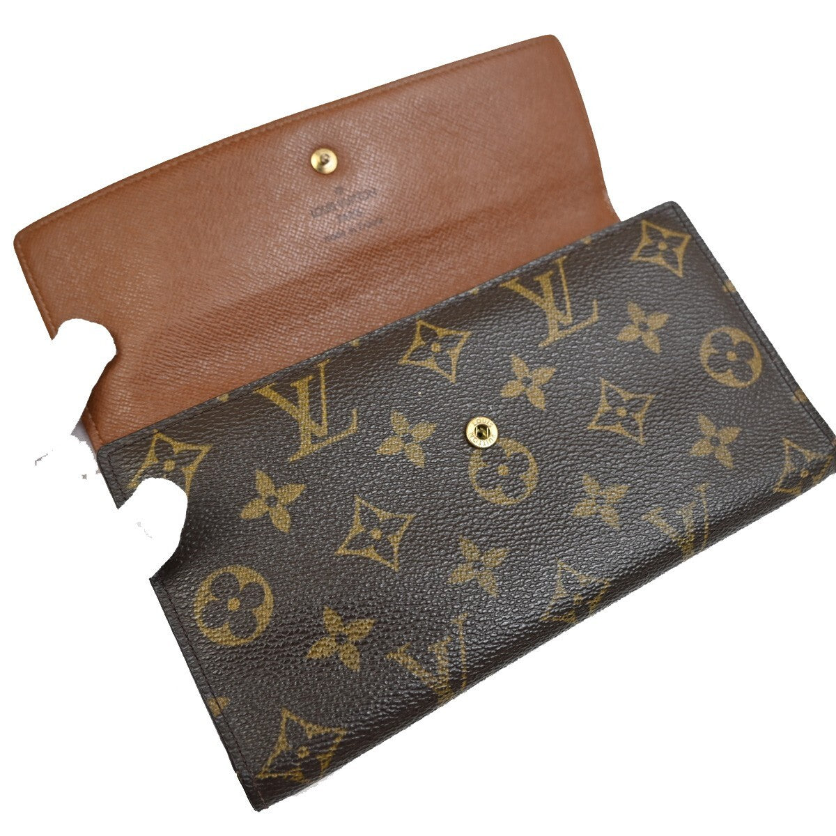 LOUIS VUITTON International Long Trifold Wallet Monogram Brown M61215 04EE198