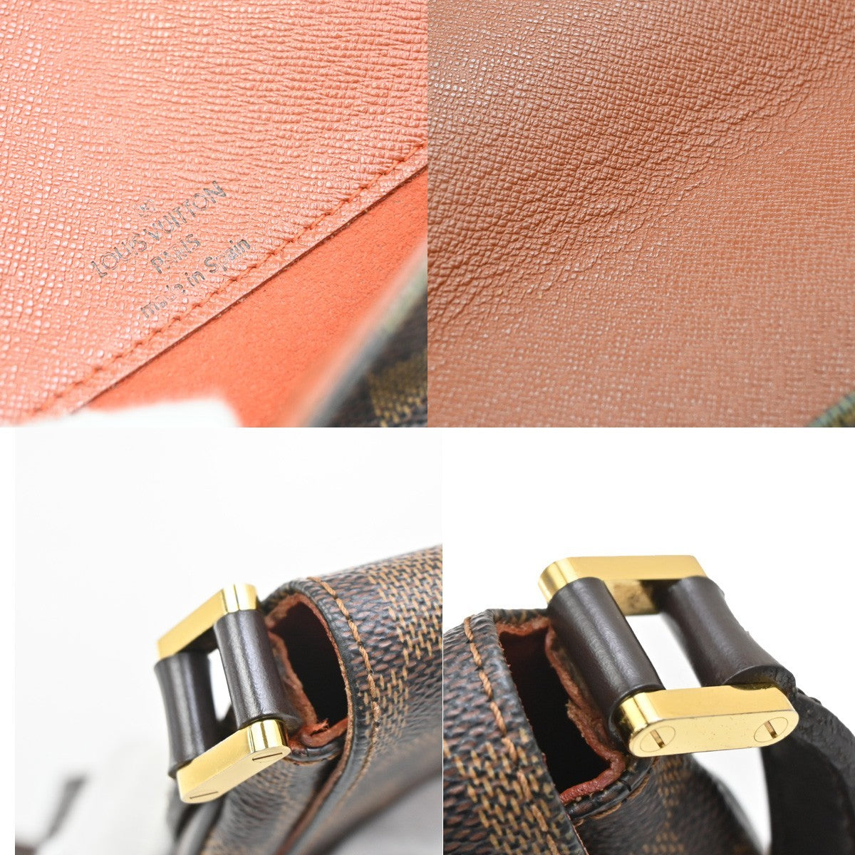 LOUIS VUITTON Musette Tango Long Shoulder Bag Damier Ebene Brown N51301 77FC159