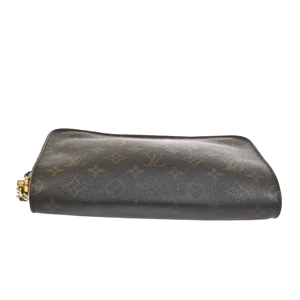 LOUIS VUITTON Orsay Clutch Hand Bag Monogram Leather Brown France M51790 05YJ179