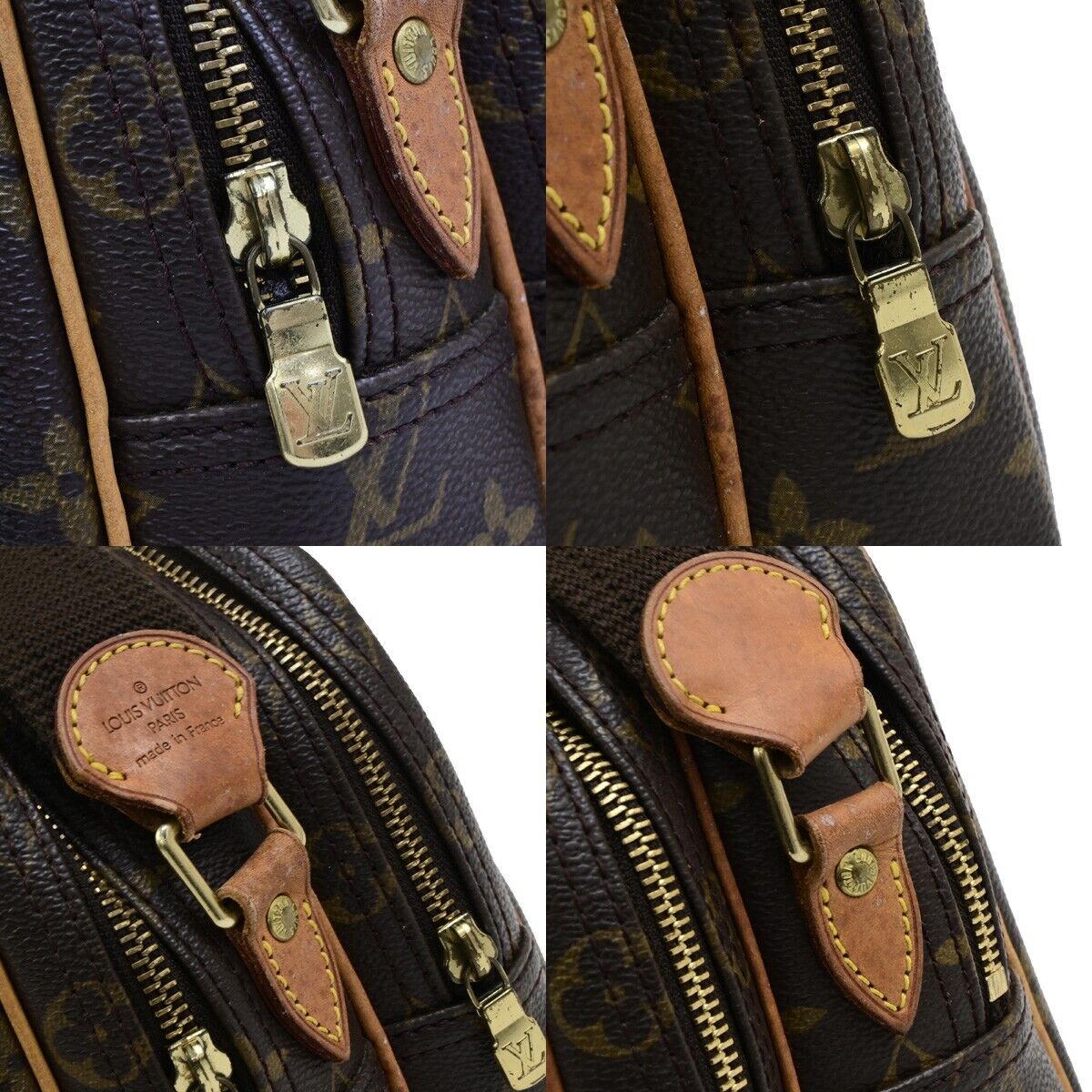 LOUIS VUITTON Reporter PM Crossbody Shoulder Bag Monogram Leather M45254 80ED531