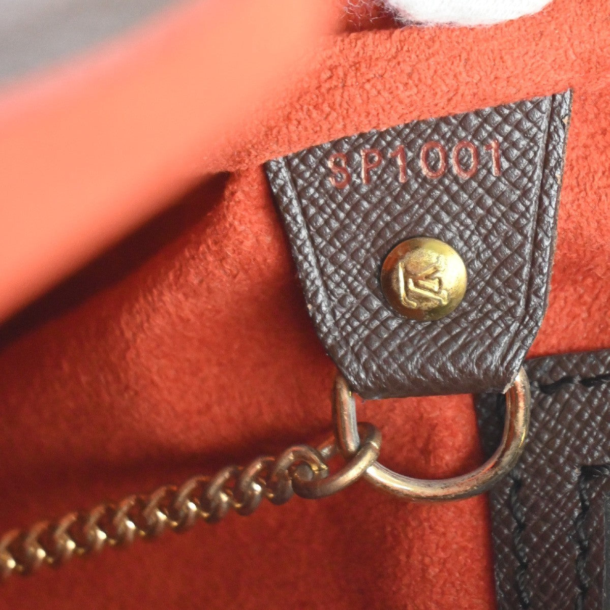 LOUIS VUITTON Marais Shoulder Bag Damier Ebene Leather Brown N42240 73MA408