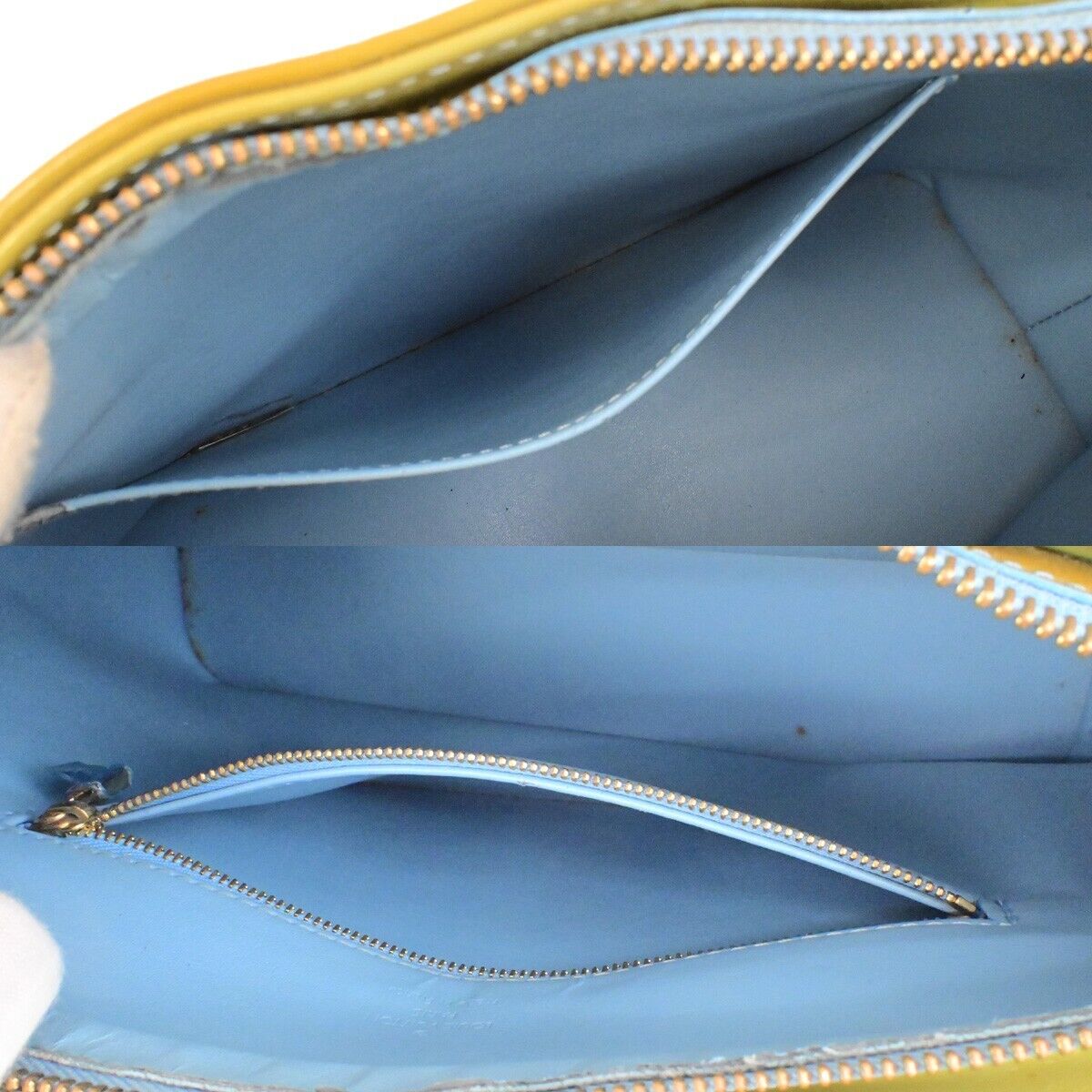 LOUIS VUITTON Houston Shoulder Bag Monogram Vernis Leather Yellow M91303 09ED927