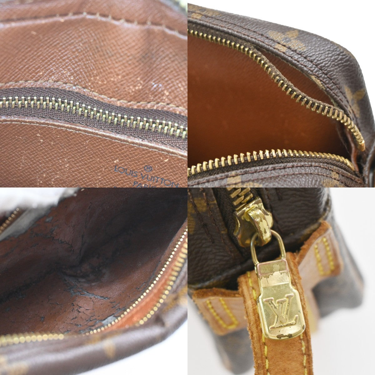LOUIS VUITTON Jeune Fille MM Shoulder Bag Monogram Leather Brown M51226 32PA041