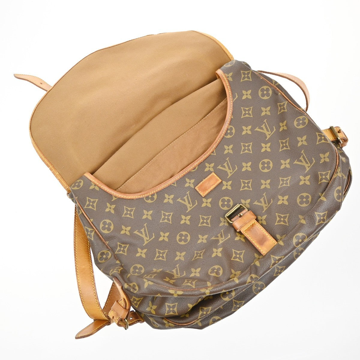 LOUIS VUITTON Saumur 35 Shoulder Bag Monogram Leather BN France M42254 87EG370