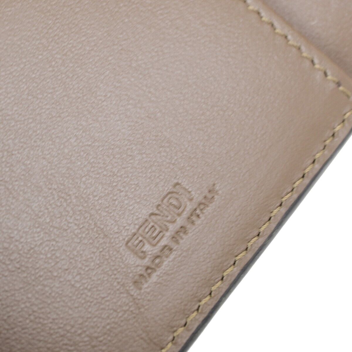 FENDI Logo Zucca Pattern Phone Case iPhone 11 Pro Leather Brown Italy 09SJ441