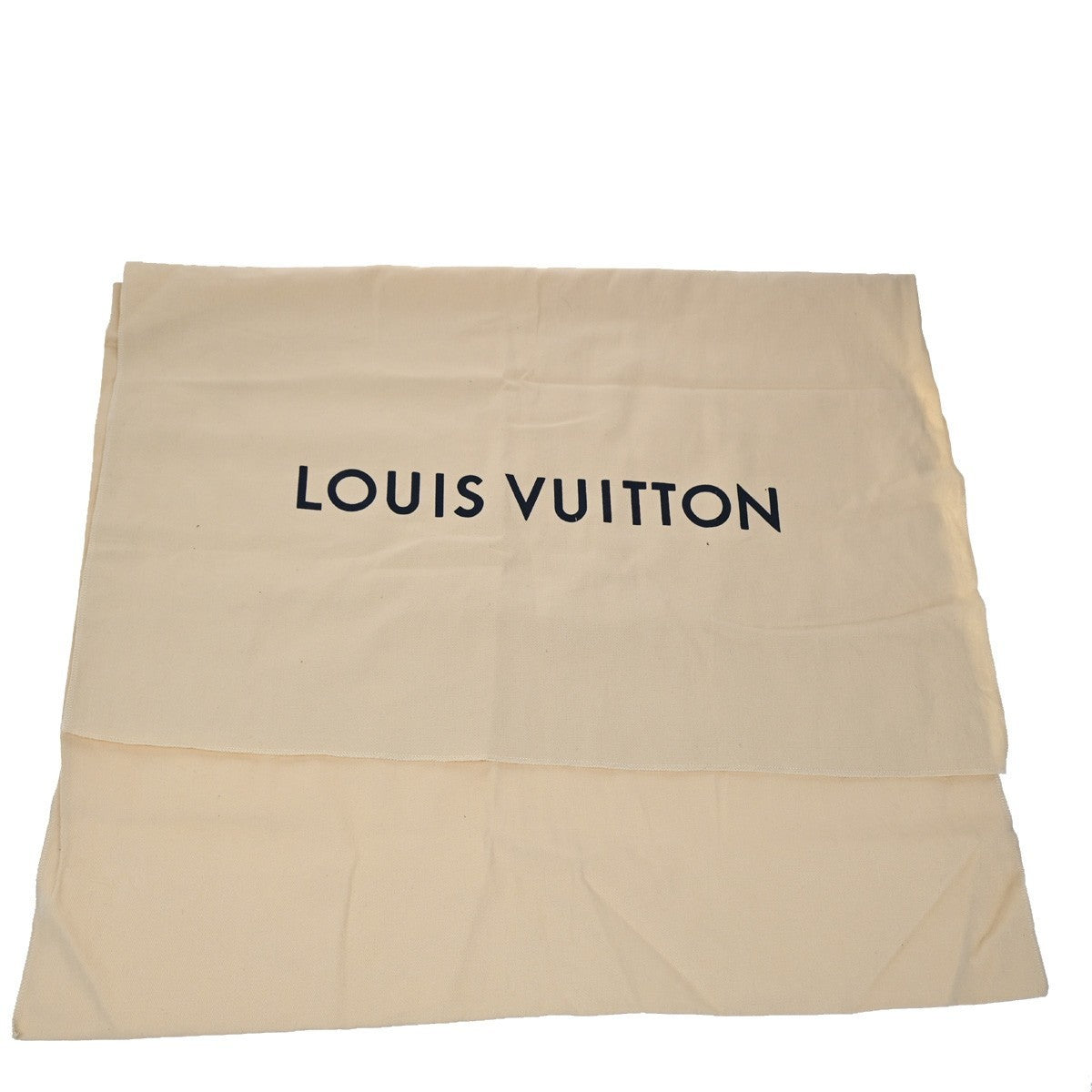 LOUIS VUITTON Logo 10 Set Dust Bag Drawstring Canvas Cotton Beige Brown 09KP113
