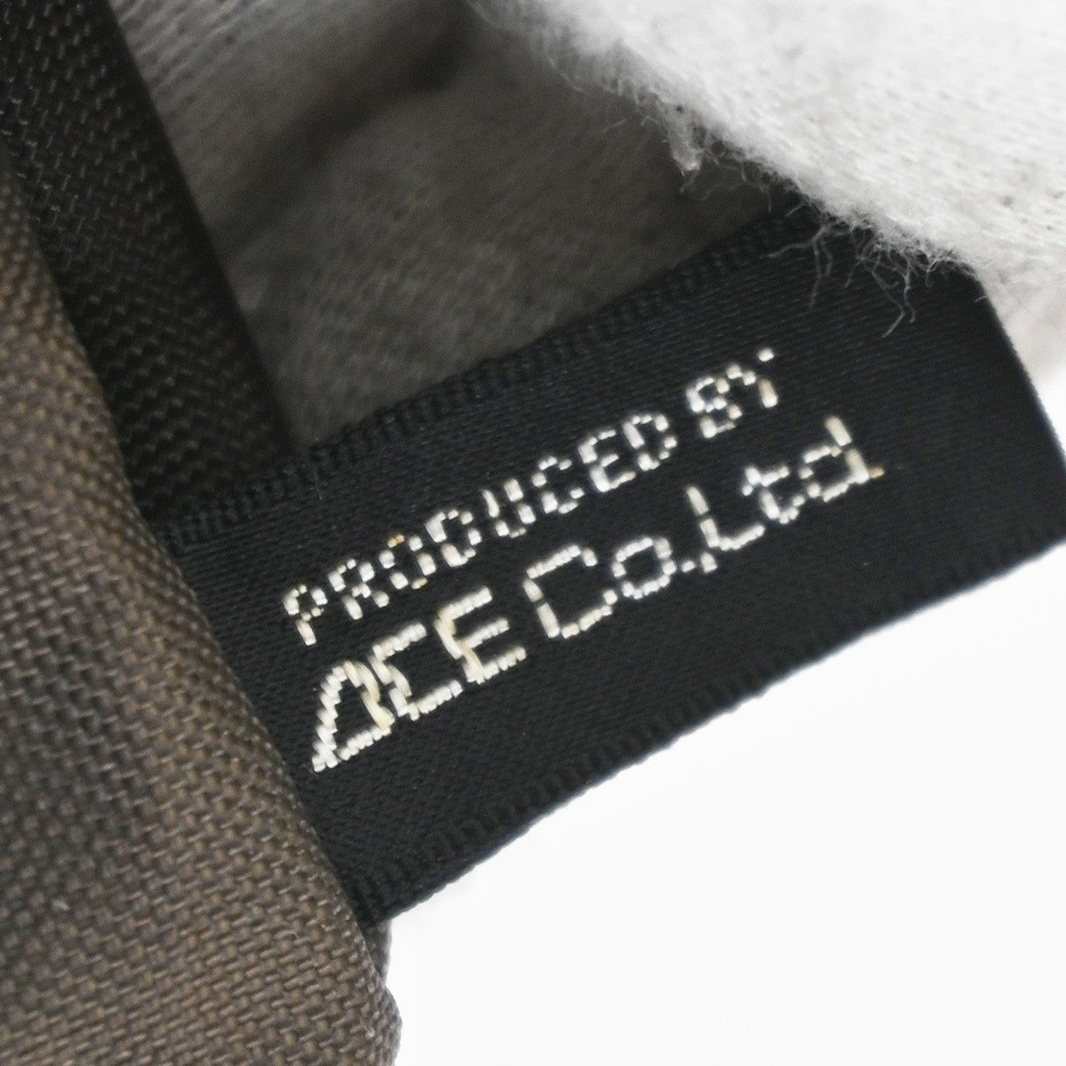 BALENCIAGA Logo Backpack Shoulder Bag Nylon Patent Leather Brown GHW 07TA443
