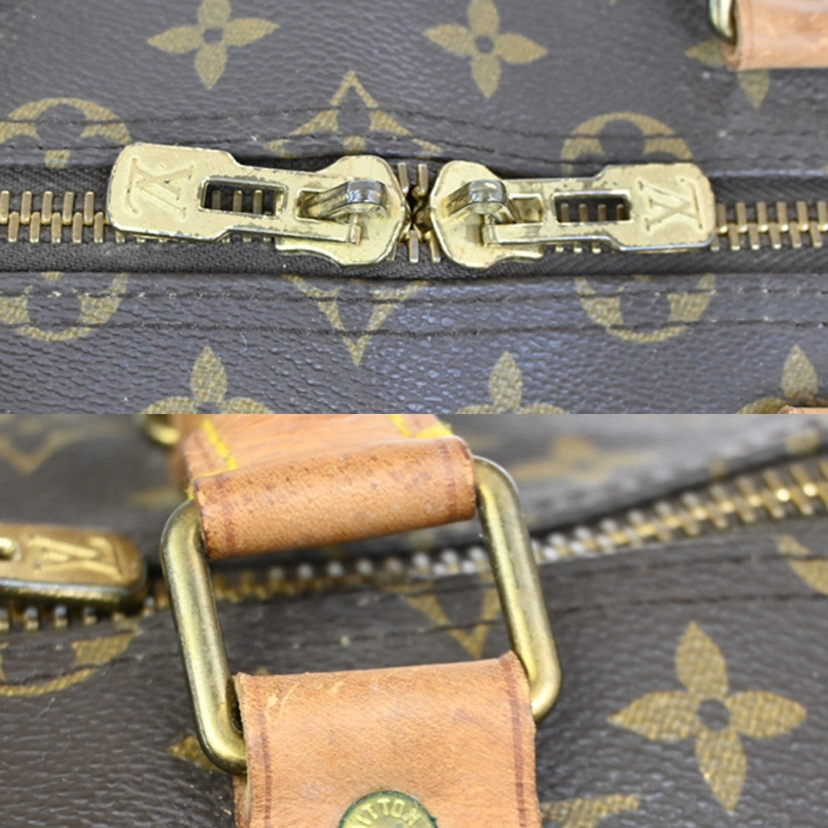 LOUIS VUITTON Keepall Bandouliere 55 Boston  Bag Monogram Brown M41414 88TA036