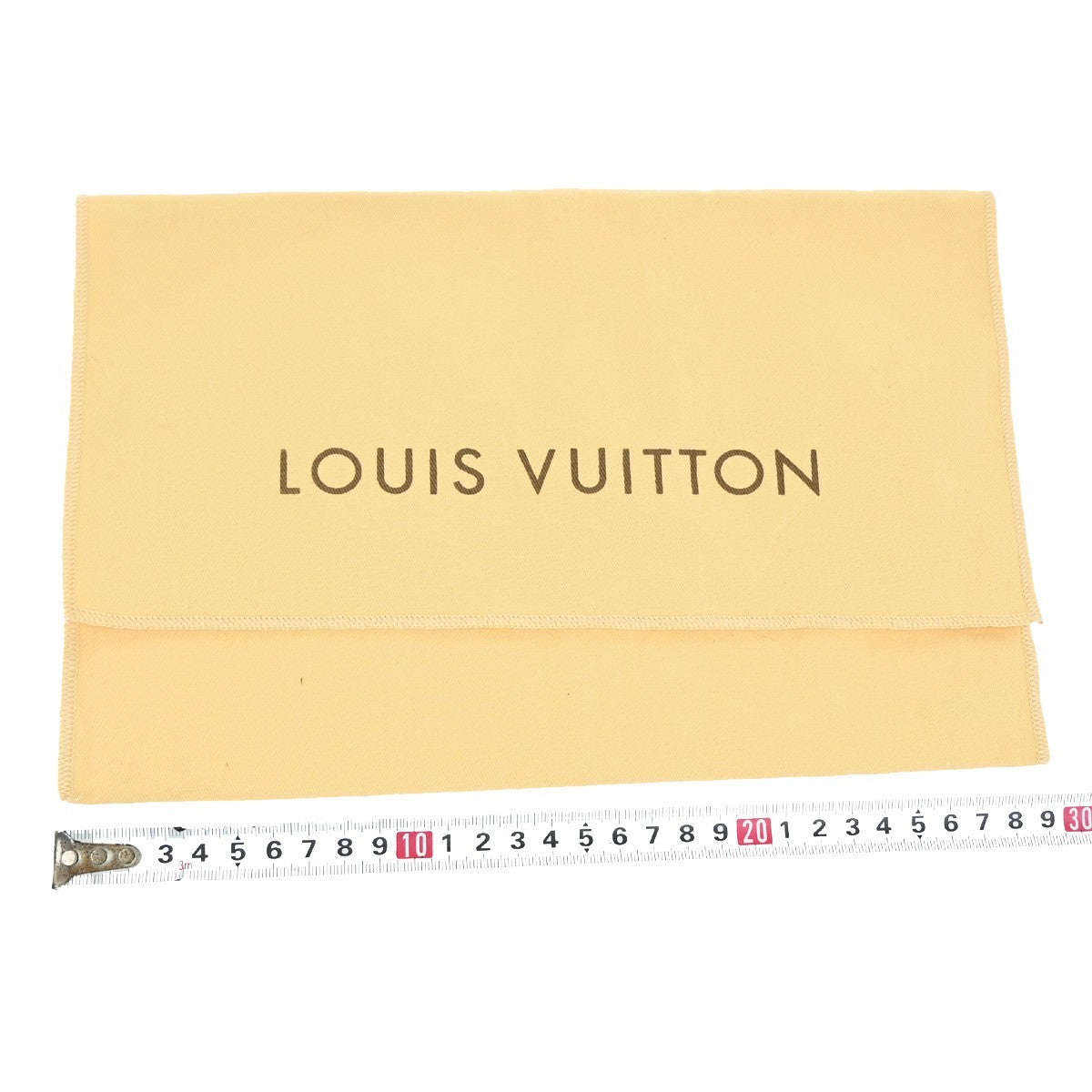 LOUIS VUITTON Logo 30 Set Drawstring Dust Bag Canvas Cotton Beige Brown 62MA431