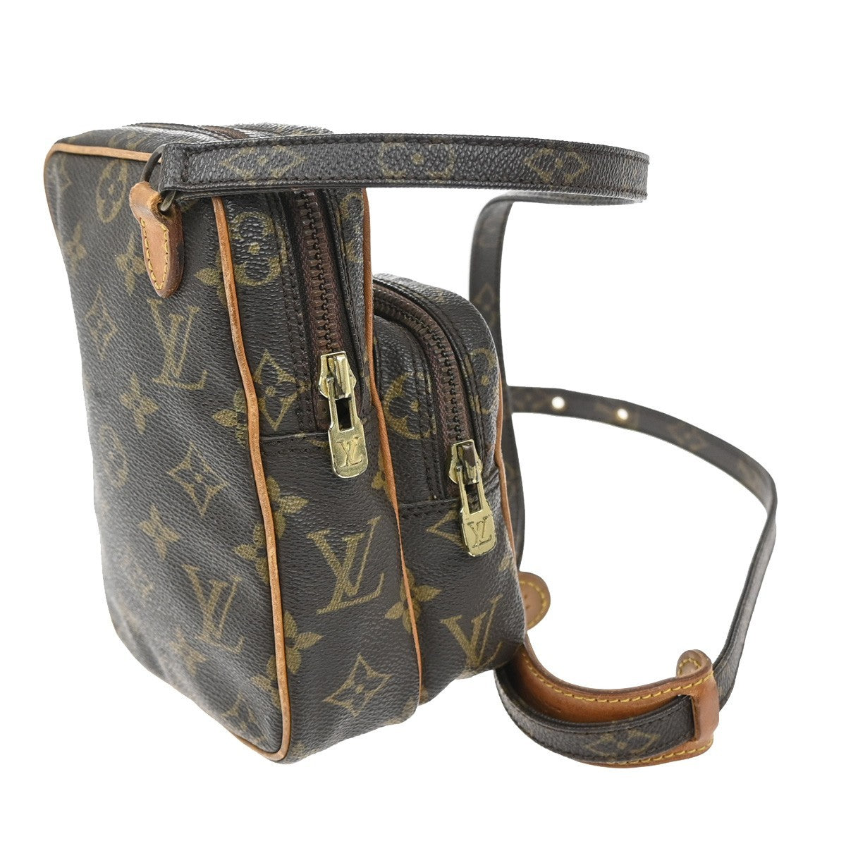 LOUIS VUITTON Mini Amazon Shoulder Bag Monogram Leather Brown M45238 86FC140