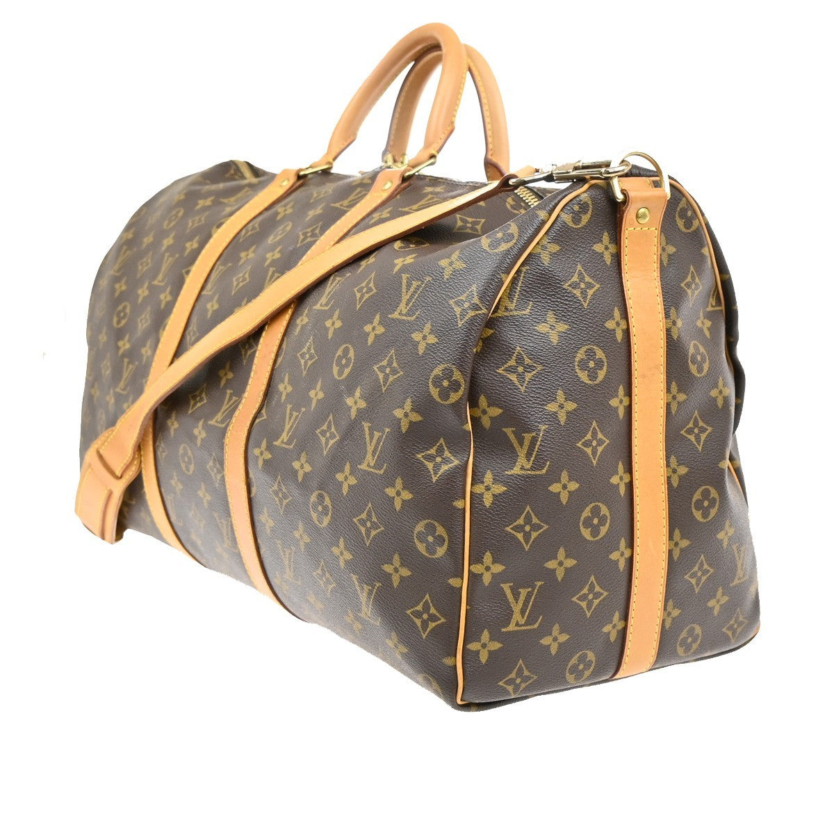 LOUIS VUITTON Keepall Bandouliere 50 2Way Hand Bag Monogram Brown M41416 99EF810