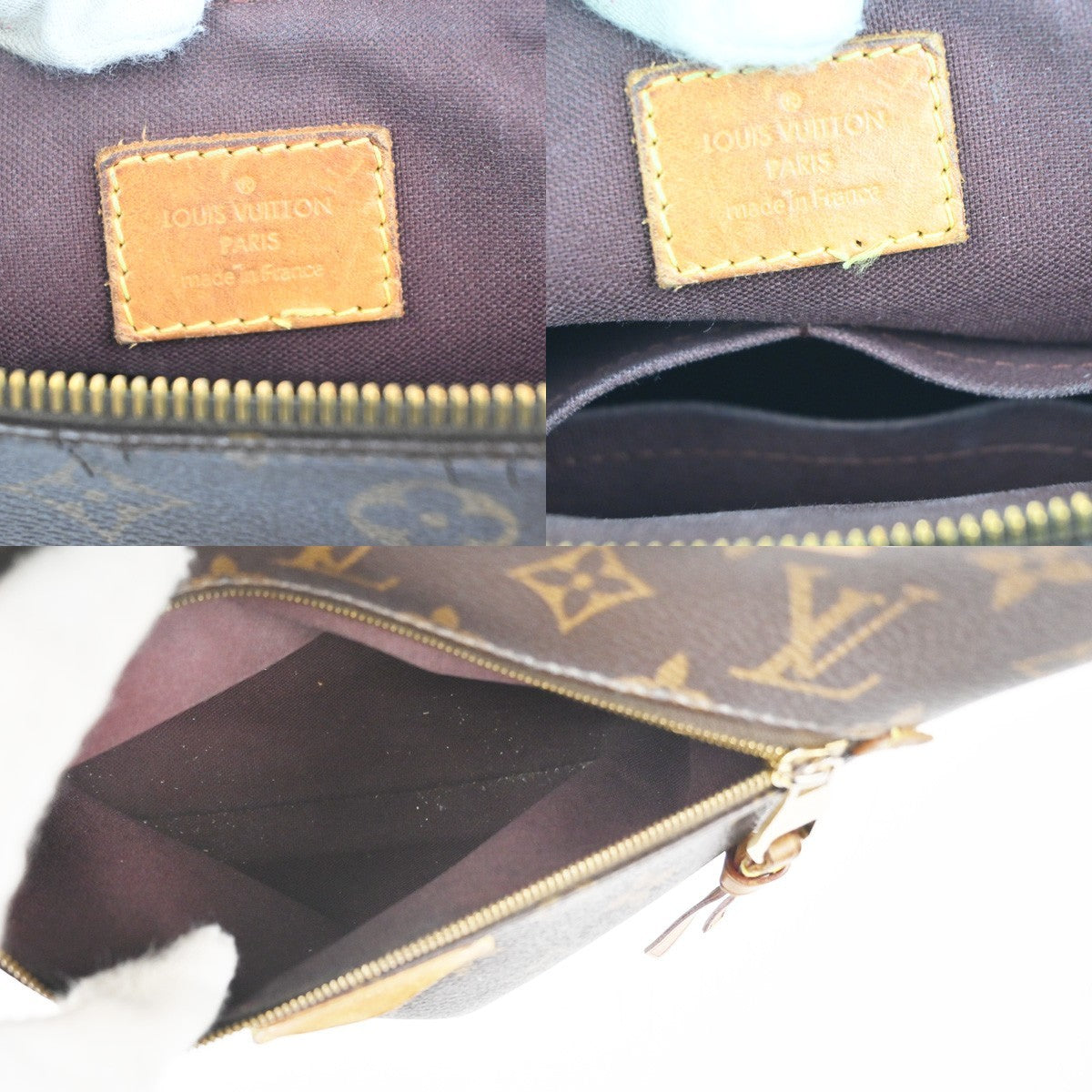 LOUIS VUITTON LV Iena PM Shoulder Bag Monogram Leather Brown M42268 65MA041