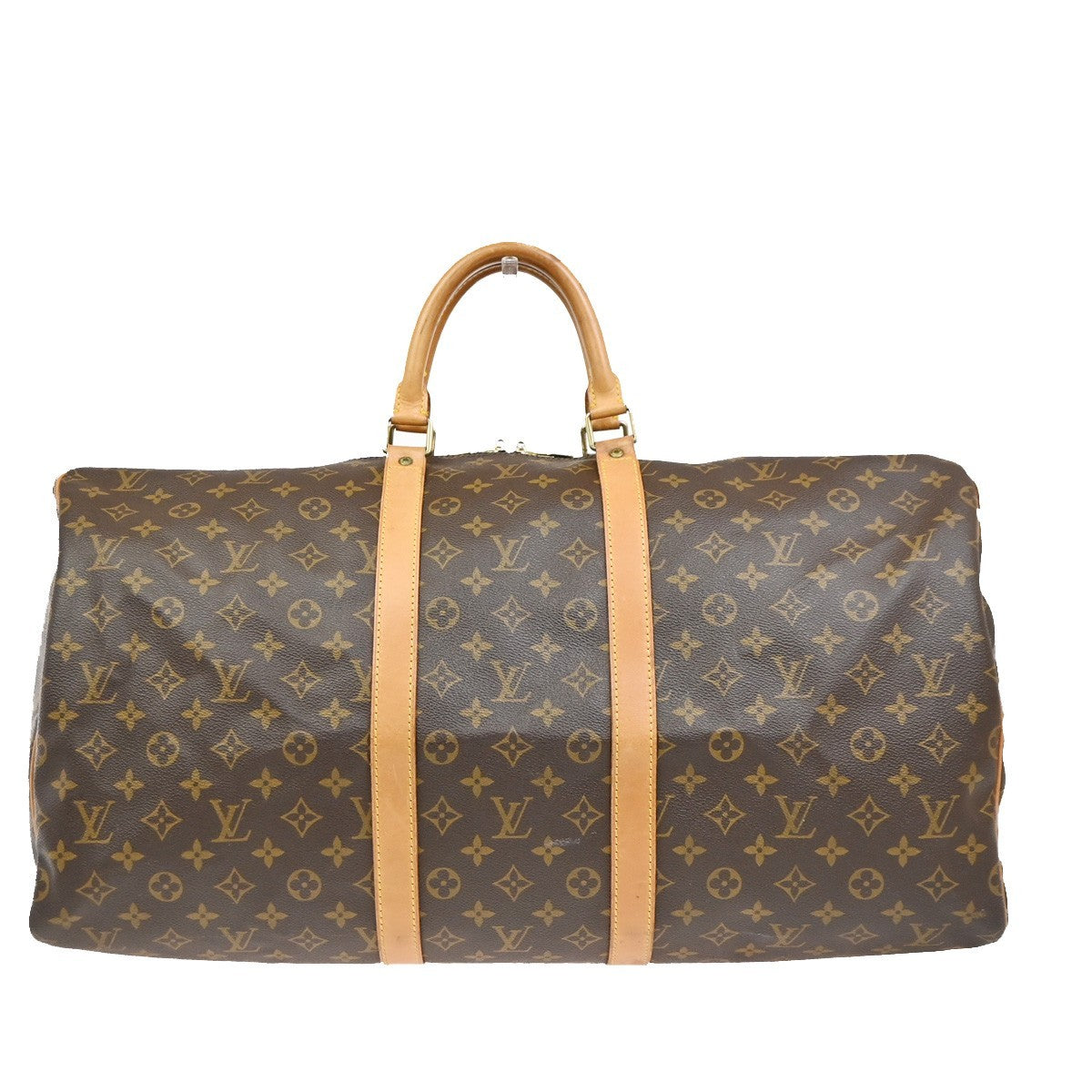 LOUIS VUITTON Keepall 55 Travel Hand Bag Monogram Leather Brown M41424 18PA033