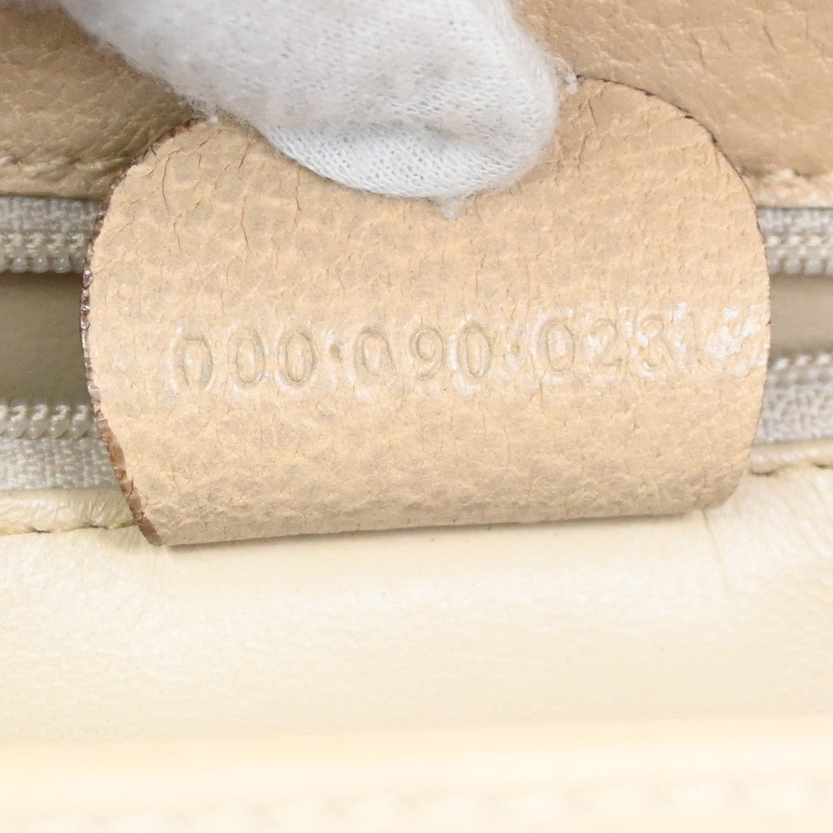 GUCCI Logo Bamboo 2Way Shoulder Hand Bag Leather Beige GHW Italy 95KB654