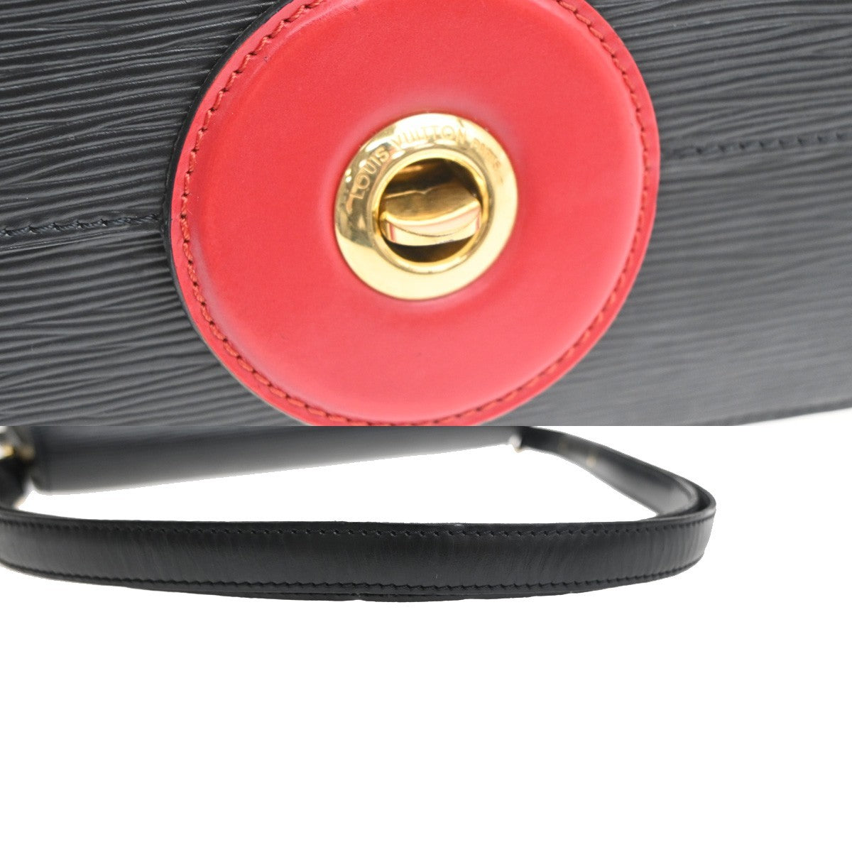LOUIS VUITTON Free Run Shoulder Bag Epi Leather Black Red France M52417 35MA385