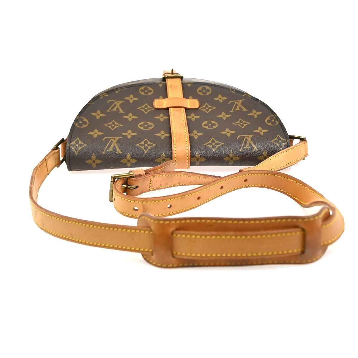 LOUIS VUITTON Chantilly GM Shoulder Bag Monogram Leather Brown M51232 81SA046