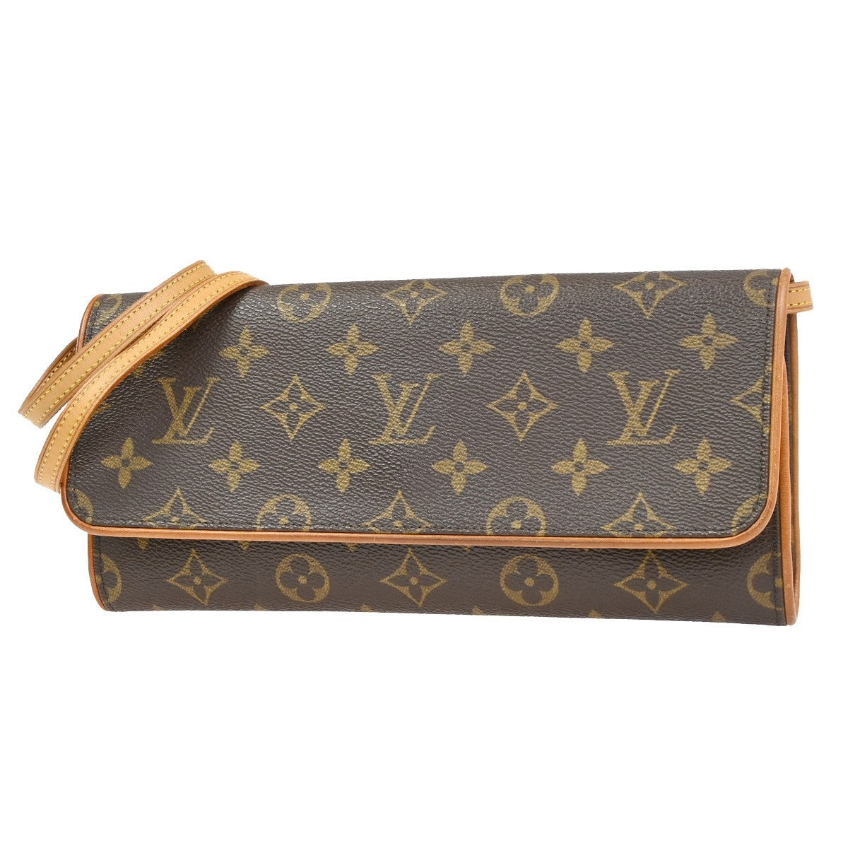 LOUIS VUITTON Pochette Twin GM 2Way Shoulder Bag Monogram Brown M51852 70CA948
