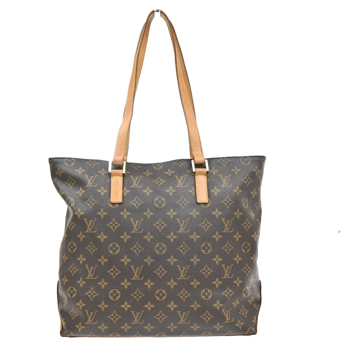 LOUIS VUITTON Cabas Mezzo Shoulder Bag Monogram Leather Brown M51151 70CA979