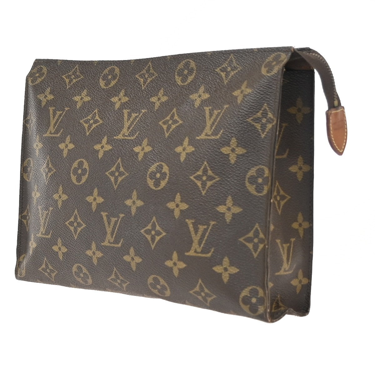 LOUIS VUITTON Poche Toilette 26 Clutch Hand Bag Monogram Leather M47542 02ZA026
