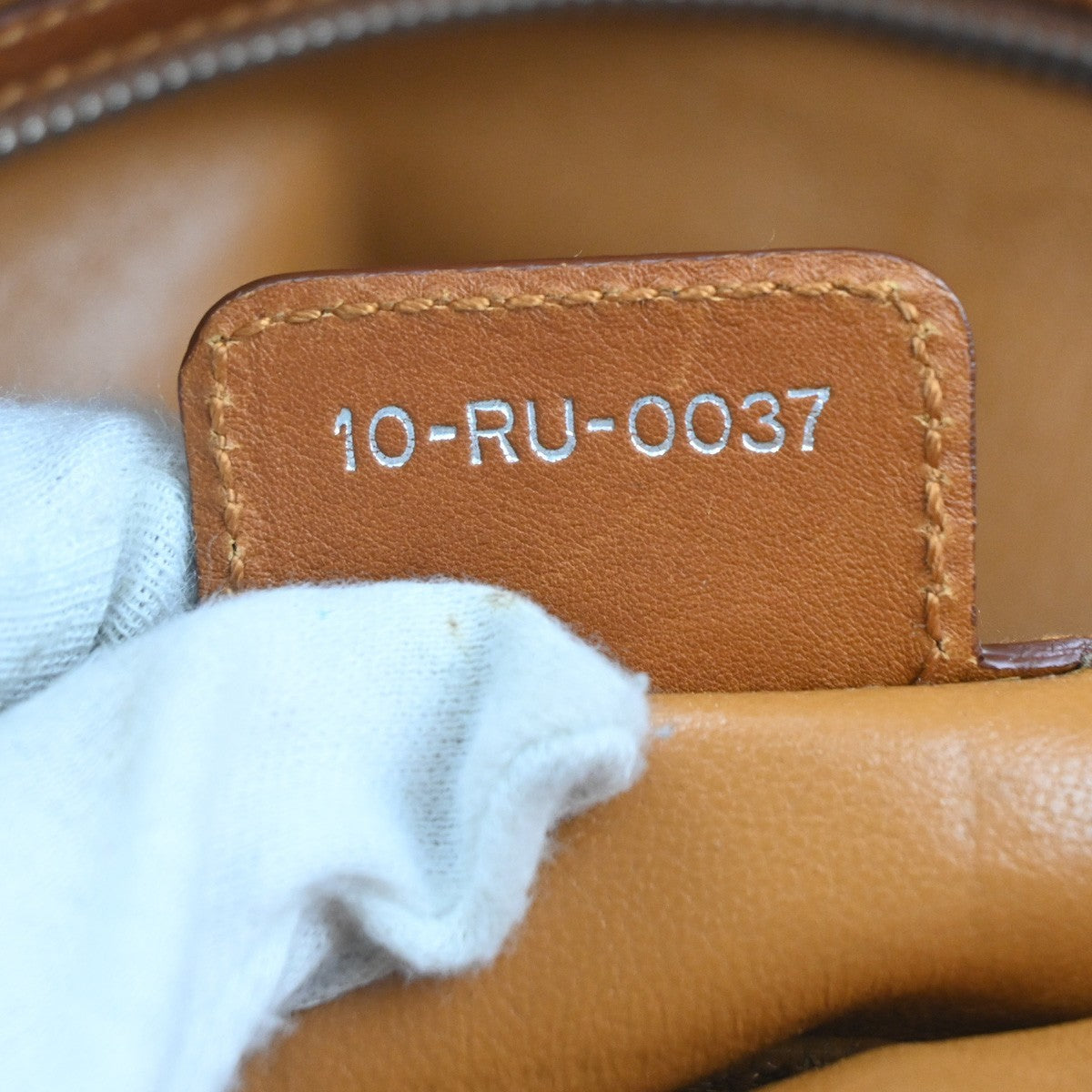 CHRISTIAN DIOR Logo Shoulder Tote Hand Bag Leather Brown SHW Italy 12KC713