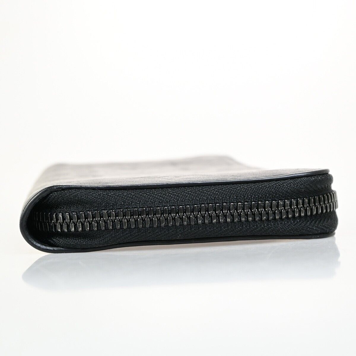 LOUIS VUITTON Vertical Long Zippy Wallet Monogram Shadow Black M62902 62FB267