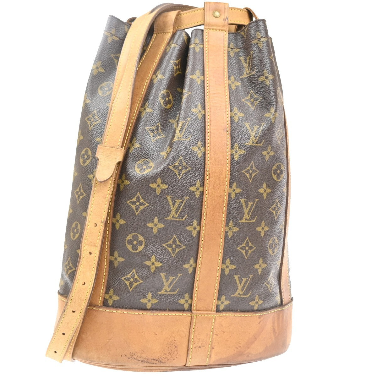 LOUIS VUITTON LV Randonnee PM Shoulder Bag Monogram Leather Brown M42243 35MA524