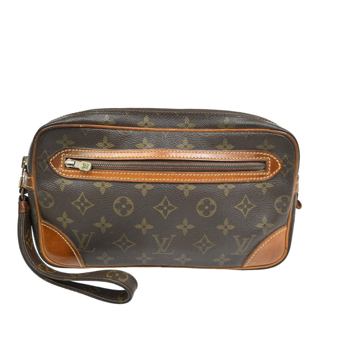 LOUIS VUITTON Marly Dragonne GM Clutch Hand Bag Monogram Brown M51825  67TA280