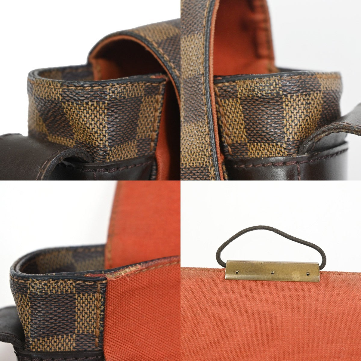 LOUIS VUITTON Bastille Shoulder Bag Damier Ebene Leather Brown N45258 85CA824