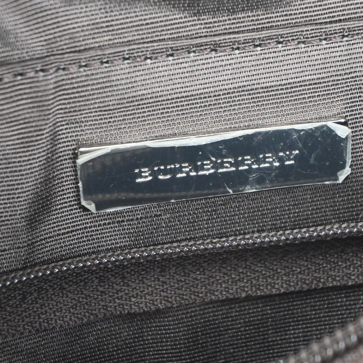 BURBERRY Logo Nova Check Shoulder Tote Bag Canvas Leather Beige Brown 32RL617