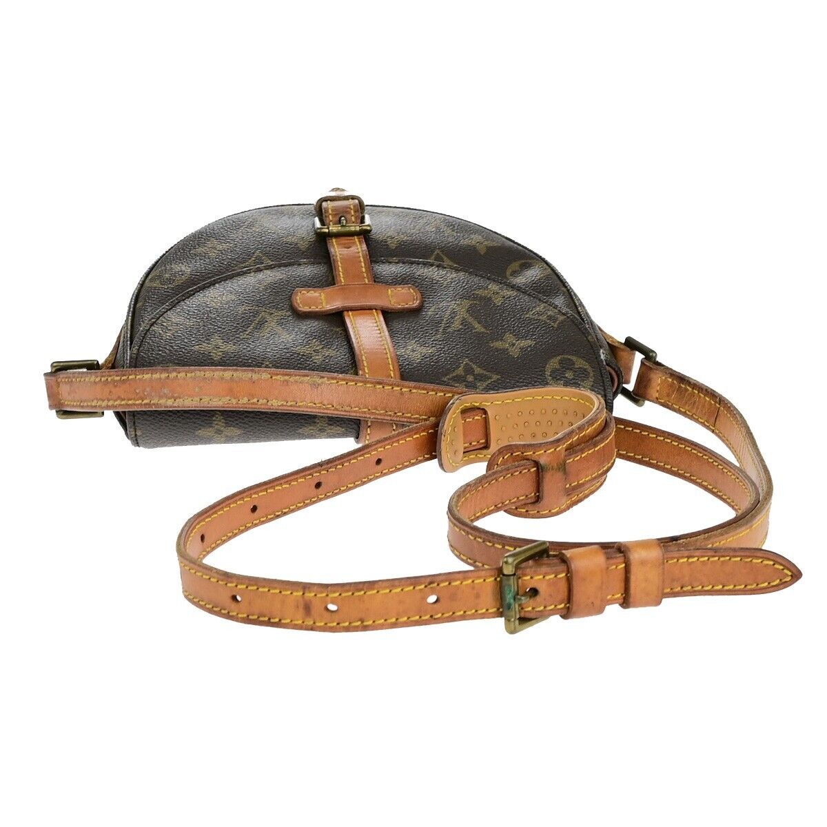 LOUIS VUITTON Chantilly PM Shoulder Bag Monogram Leather Brown M51234 80EC955