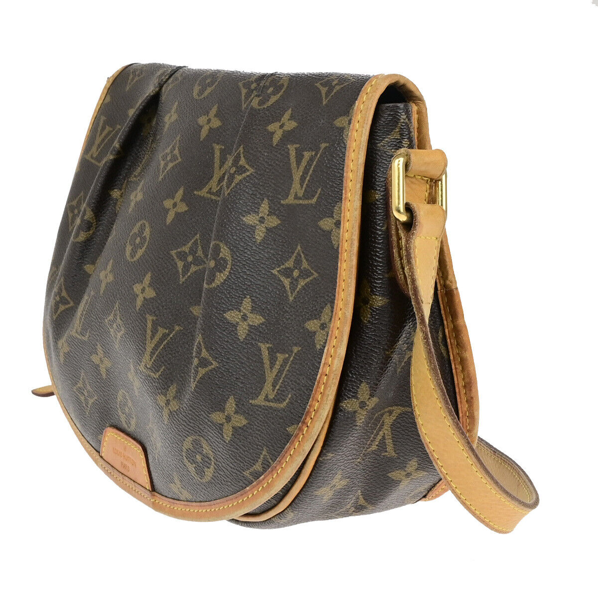 LOUIS VUITTON Menilmontant PM Shoulder Bag Monogram Leather BN M40474 72YG628