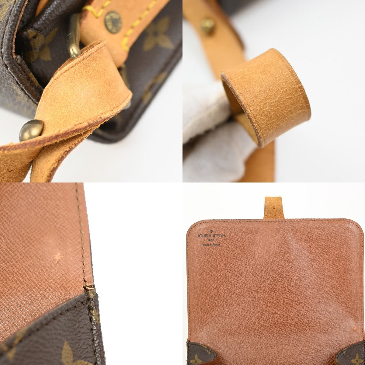 LOUIS VUITTON Cartouchiere MM Shoulder Bag Monogram Leather Brown M51253 16PA049
