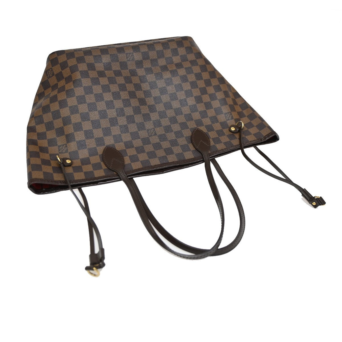 LOUIS VUITTON Neverfull MM Shoulder Bag Damier Ebene Leather BN N51105 53DA197