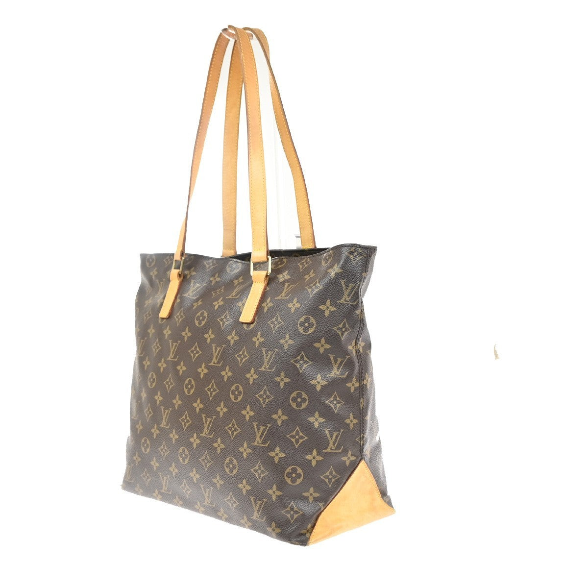 LOUIS VUITTON Cabas Mezzo Shoulder Bag Monogram Leather Brown M51151 73MA498