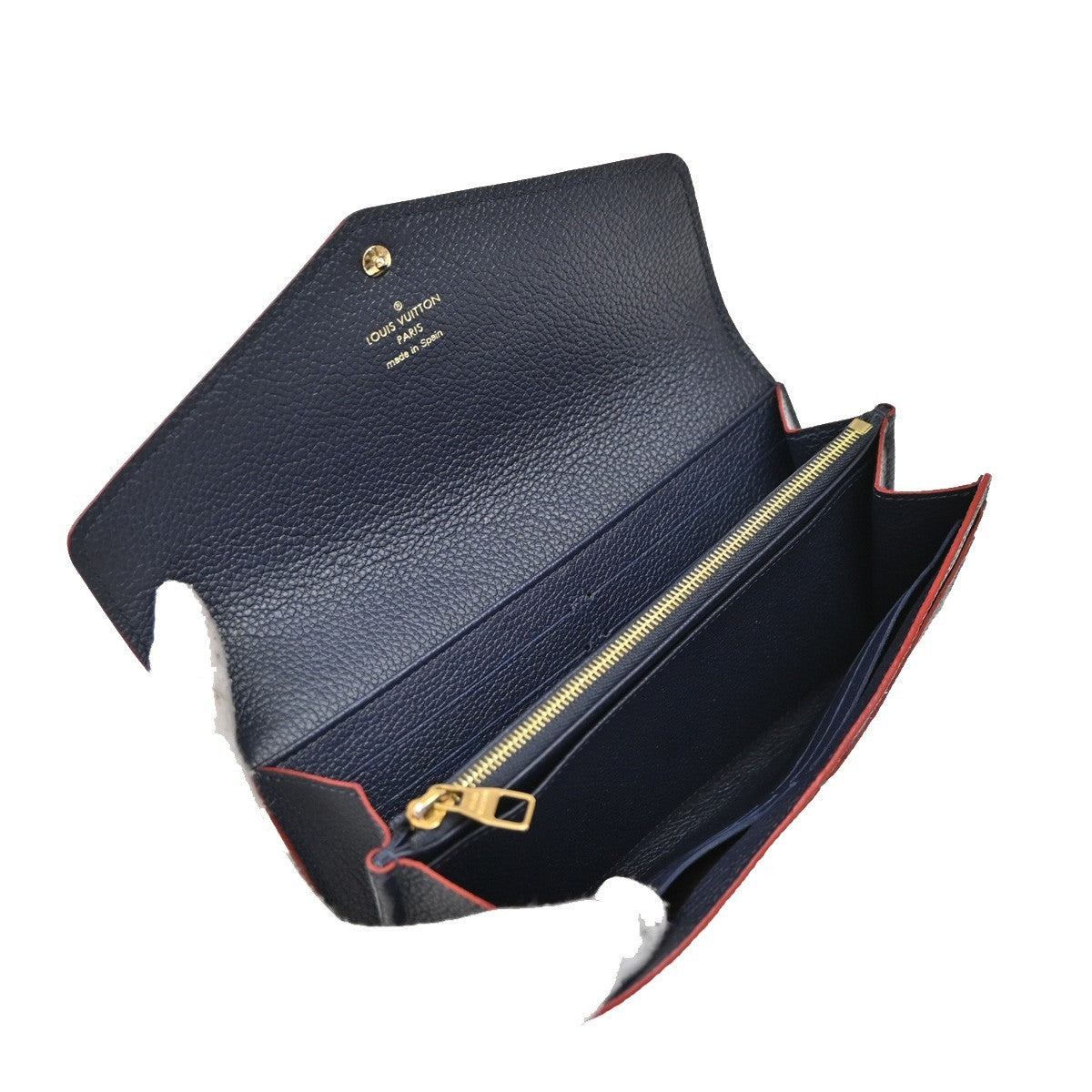 LOUIS VUITTON Portefeuille Sarah Wallet Monogram Empreinte Blue M62125 35KP200