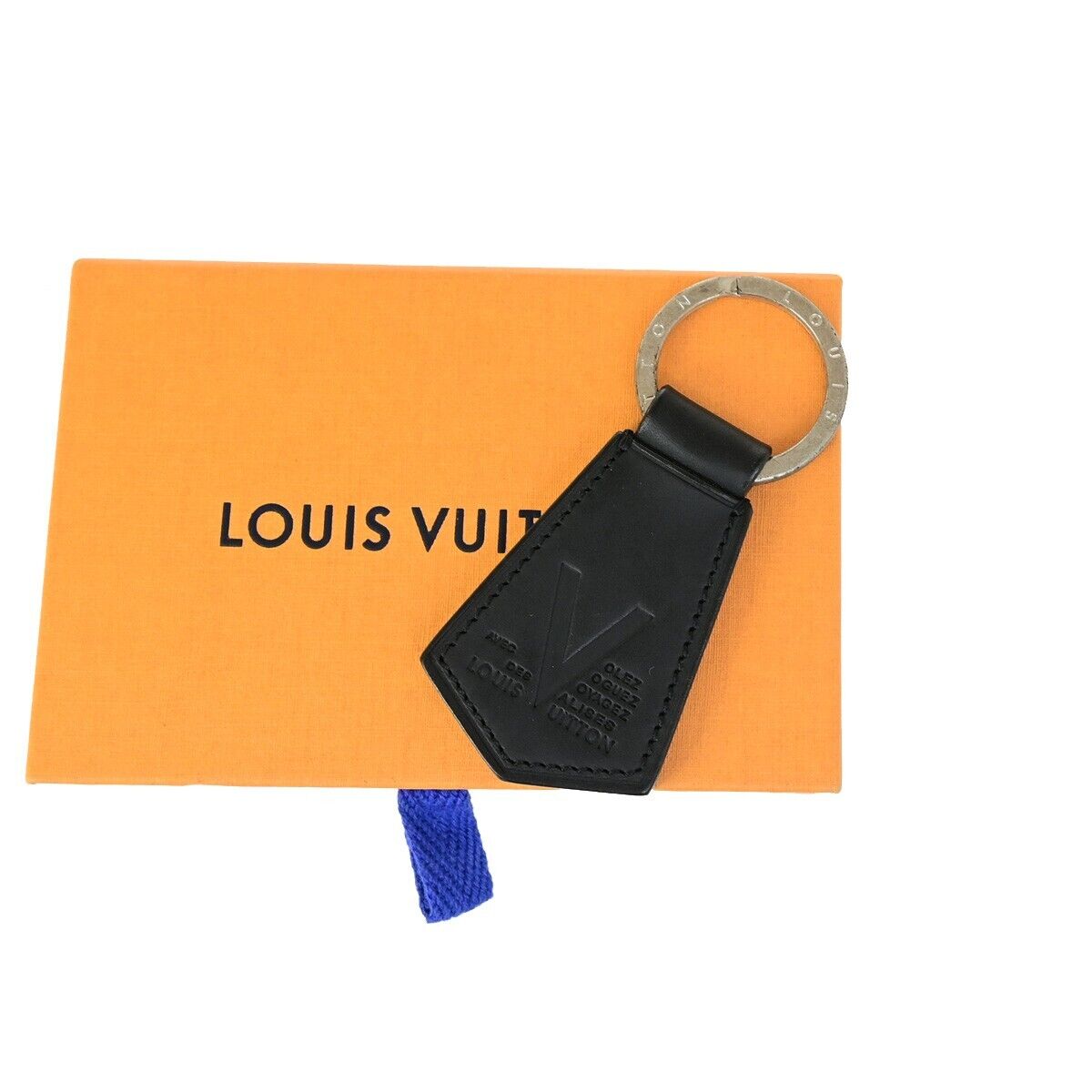 LOUIS VUITTON Porte Cles Archive V Key Ring Bag Charm Leather BK M66960 02KA394