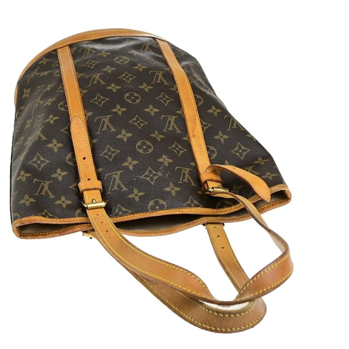 LOUIS VUITTON BUCKET GM Shoulder Tote Bag Monogram Leather Brown M42236 31ED302