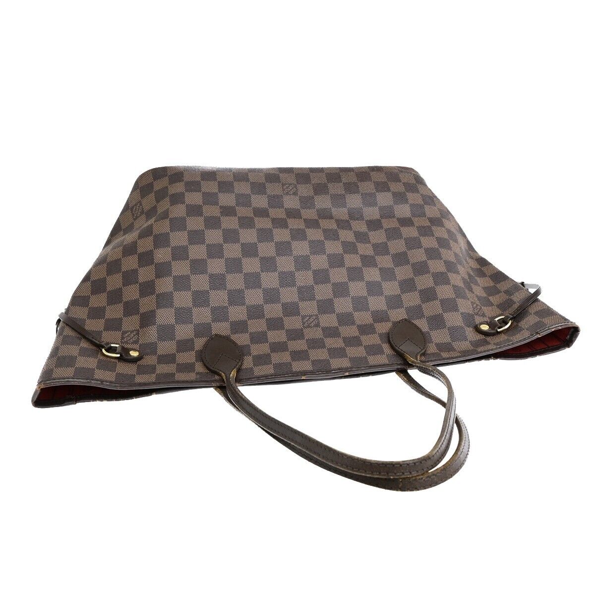 LOUIS VUITTON Neverfull MM Shoulder Bag Damier Ebene Leather BN N51105 73EB748