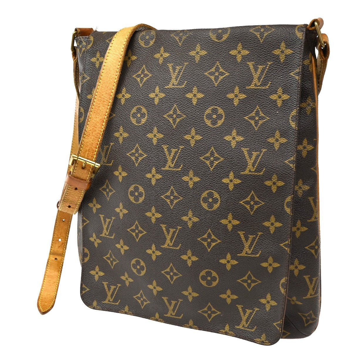 LOUIS VUITTON Musette Shoulder Bag Monogram Leather Brown France M51256 39CA624
