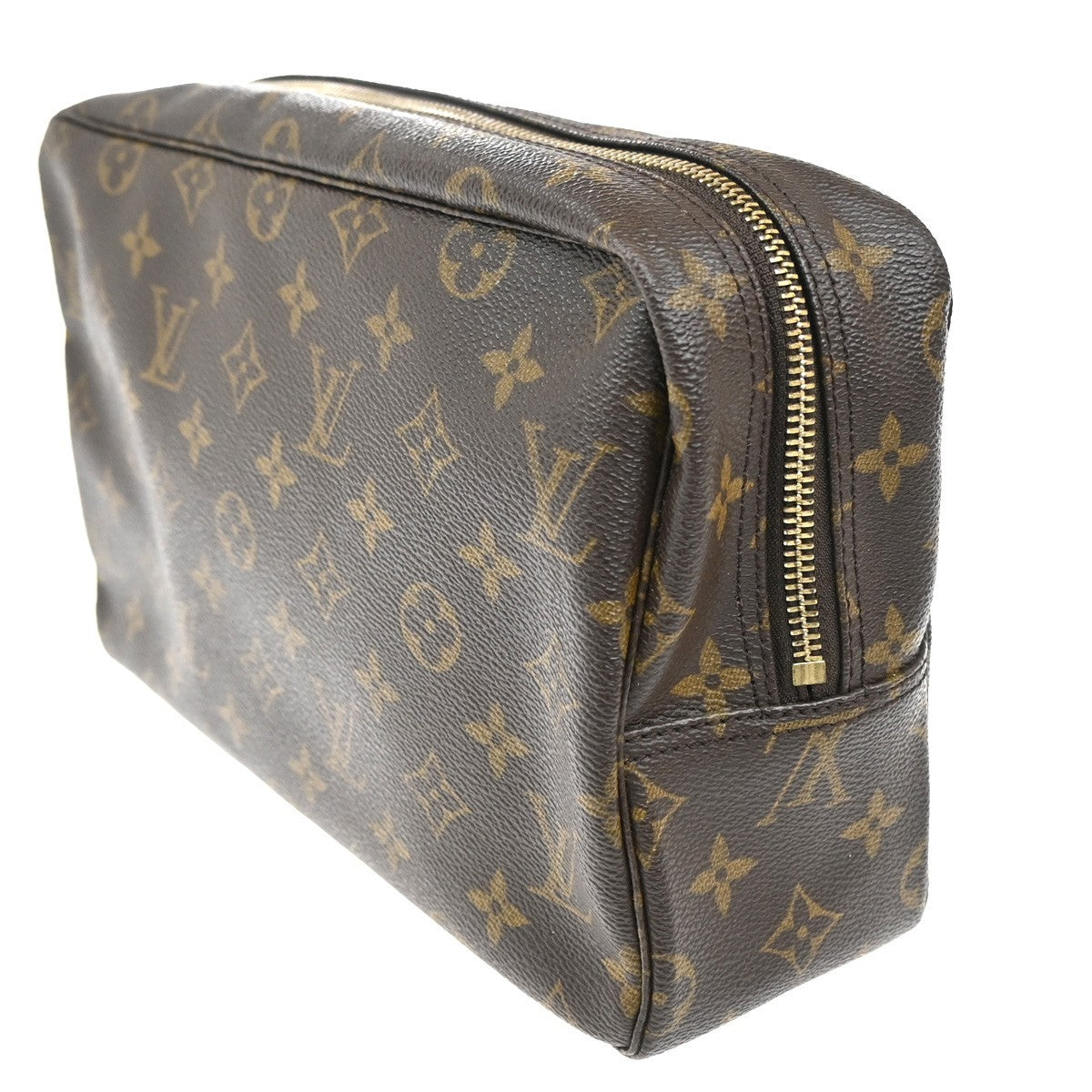 LOUIS VUITTON Trousse Toilette 28 Clutch Hand Bag Monogram Brown M47522 61MA188
