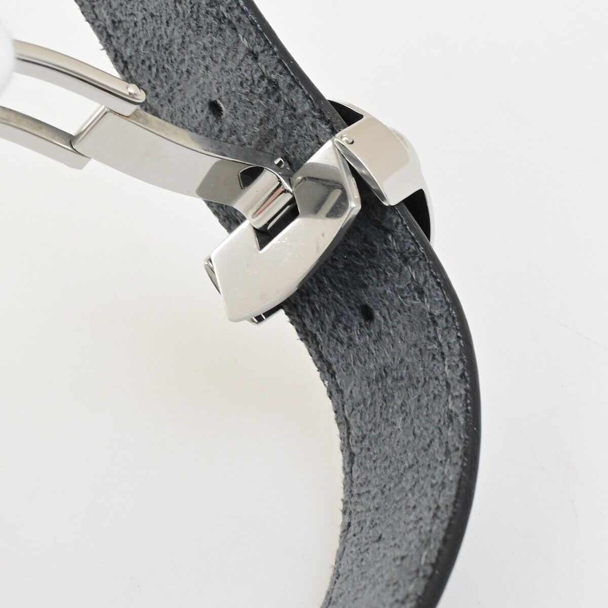 LOUIS VUITTON Good Luck Bracelet Bangle Monogram Leather Black M64447 62KA563
