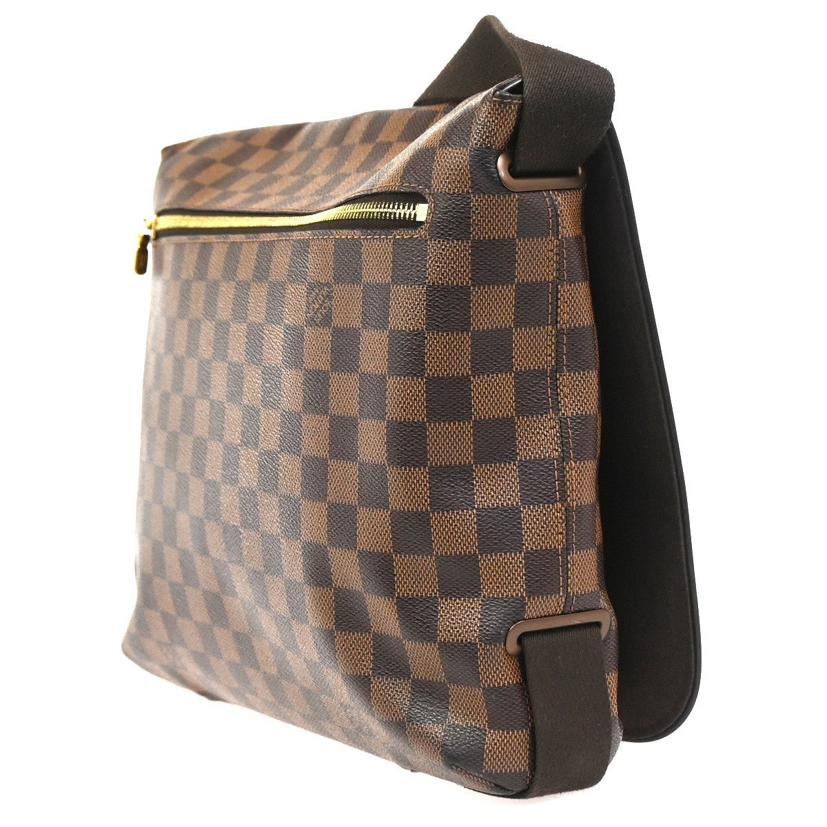 LOUIS VUITTON Brooklyn MM Shoulder Bag Damier Ebene Leather Brown N51211 93CA823
