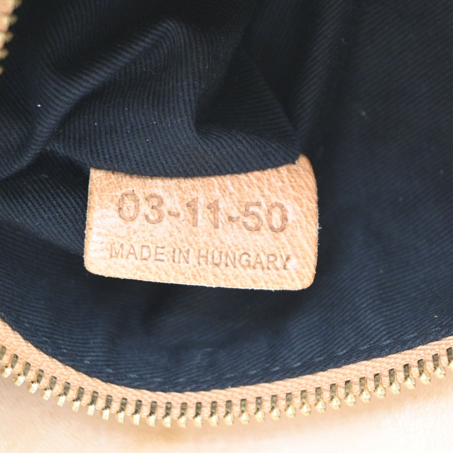 CHLOE Logo Etel Shoulder Hand Bag Leather Beige Brown GHW 63KD065