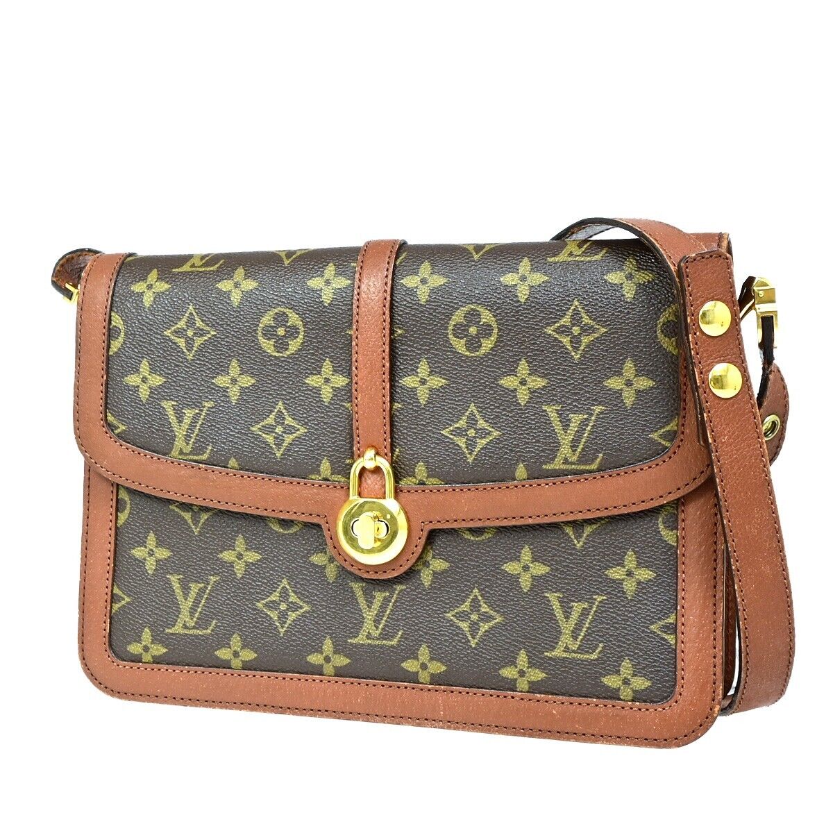 LOUIS VUITTON Passy Shoulder Bag Monogram Leather Brown France M51416 38FA614