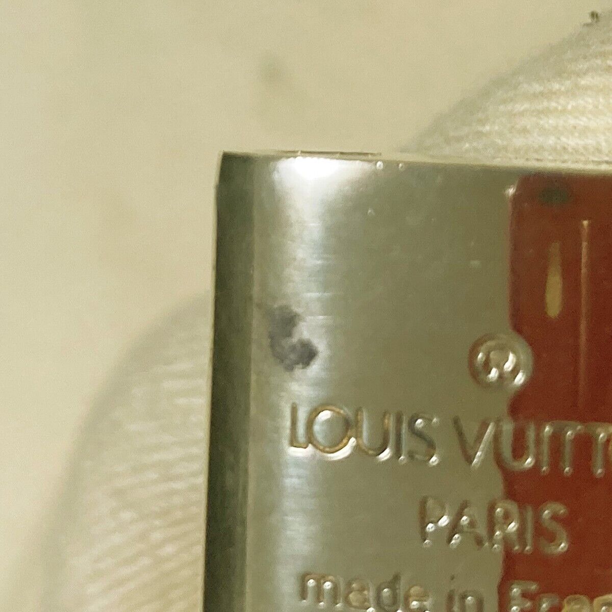 AUTHENTIC LOUIS VUITTON LV 10 SET PADLOCK KEY CHARM CADENA GOLD FRANCE 37PDA132