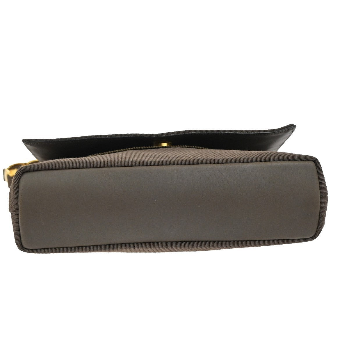 SALVATORE FERRAGAMO Vara Shoulder Bag Canvas Leather Brown GHW Italy 61ZA012