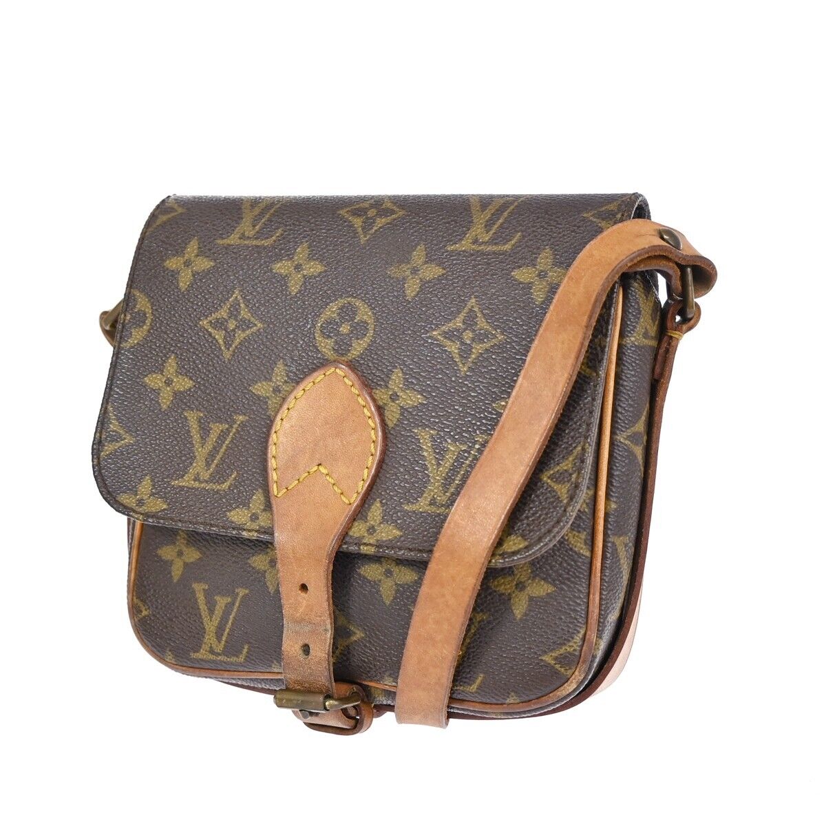 LOUIS VUITTON Mini Cartouchiere Shoulder Bag Monogram Leather BN M51254 35DA049